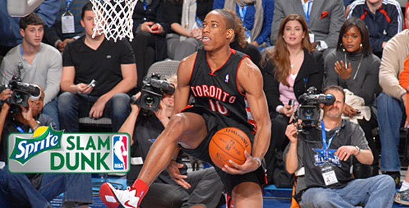 DeMar DeRozan Beats Eric Gordon in Dunk-in Contest